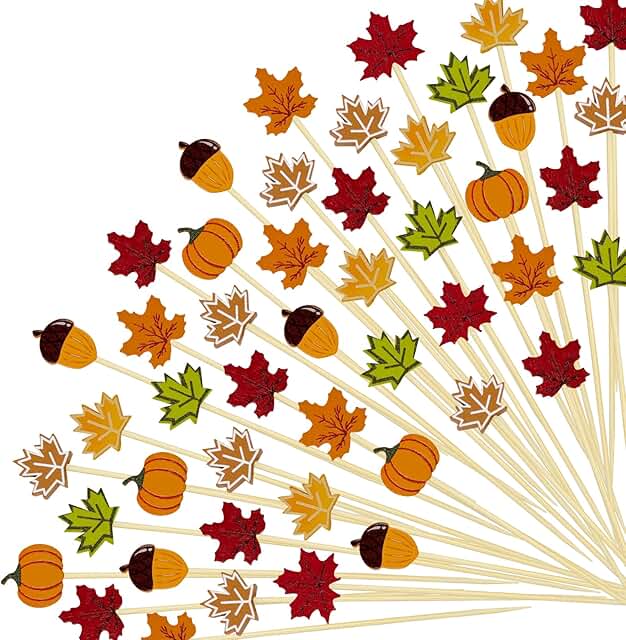 200 Autumn-themed Cocktail Picks for Drinks and Desserts