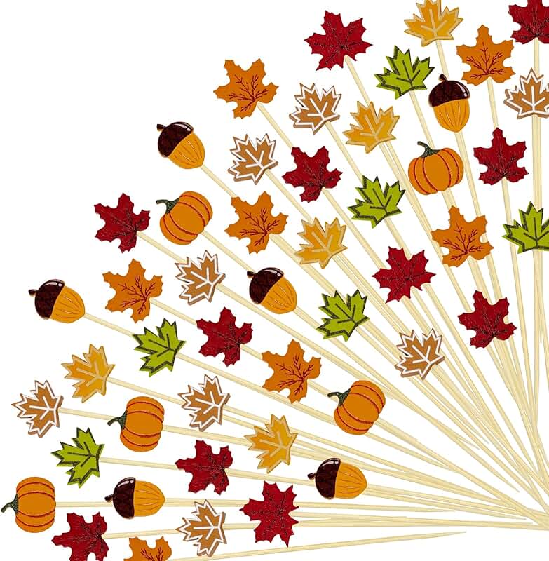 200 Autumn-themed Cocktail Picks for Drinks and Desserts