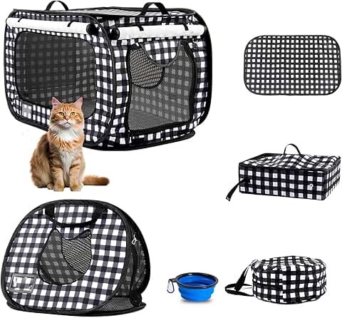 Pop-up Cat and Dog Tent with Carrier and Accessories