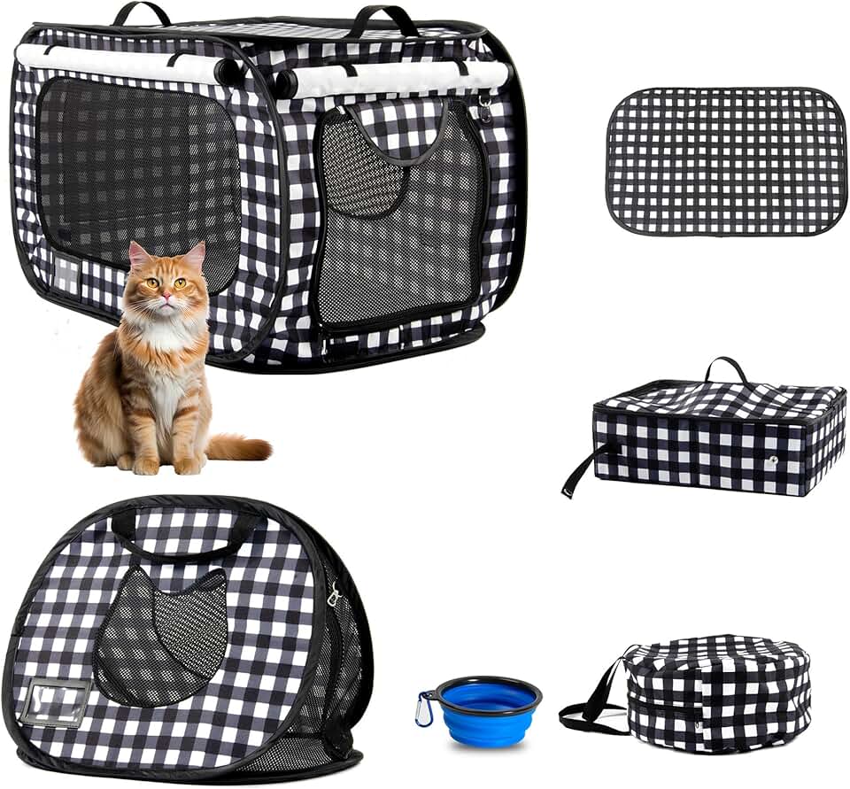 Pop-up Cat and Dog Tent with Carrier and Accessories