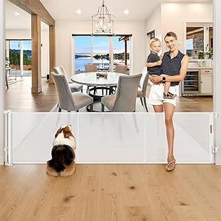 28-Inch Tall Retractable Baby and Pet Gate
