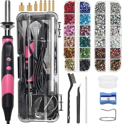 Hotfix Rhinestone Applicator Kit with 15 Colors