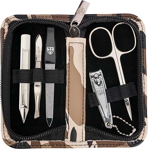 5-Piece Manicure and Pedicure Kit in Camouflage Case