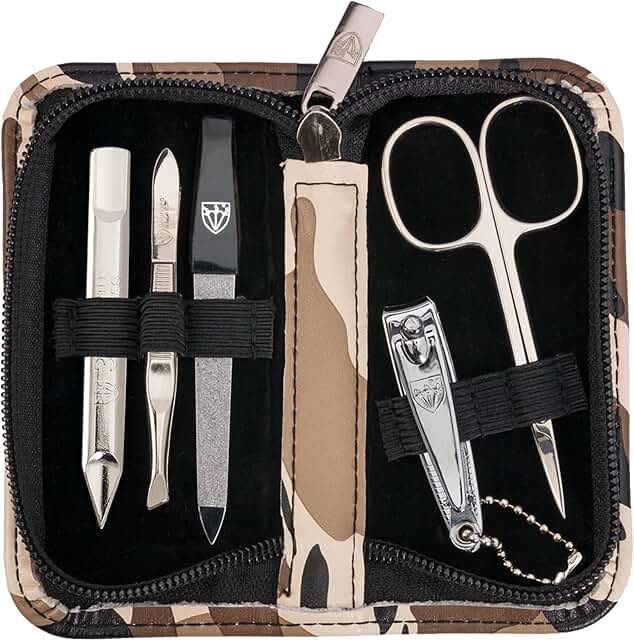 5-Piece Manicure and Pedicure Kit in Camouflage Case