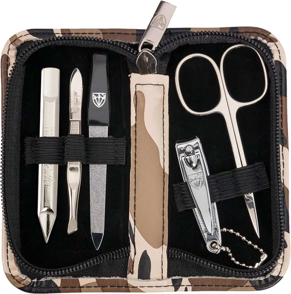 5-Piece Manicure and Pedicure Kit in Camouflage Case