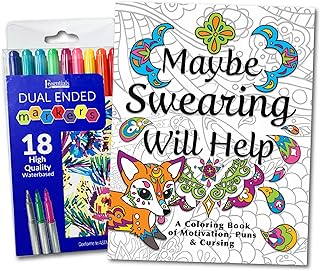 Adult Coloring Book with Swear Words for Stress Relief