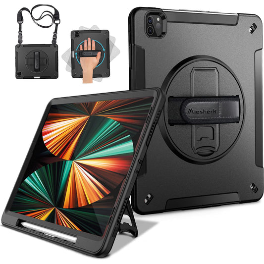 iPad Pro 12.9 Case 2020/2021 with Shockproof Cover and Stand