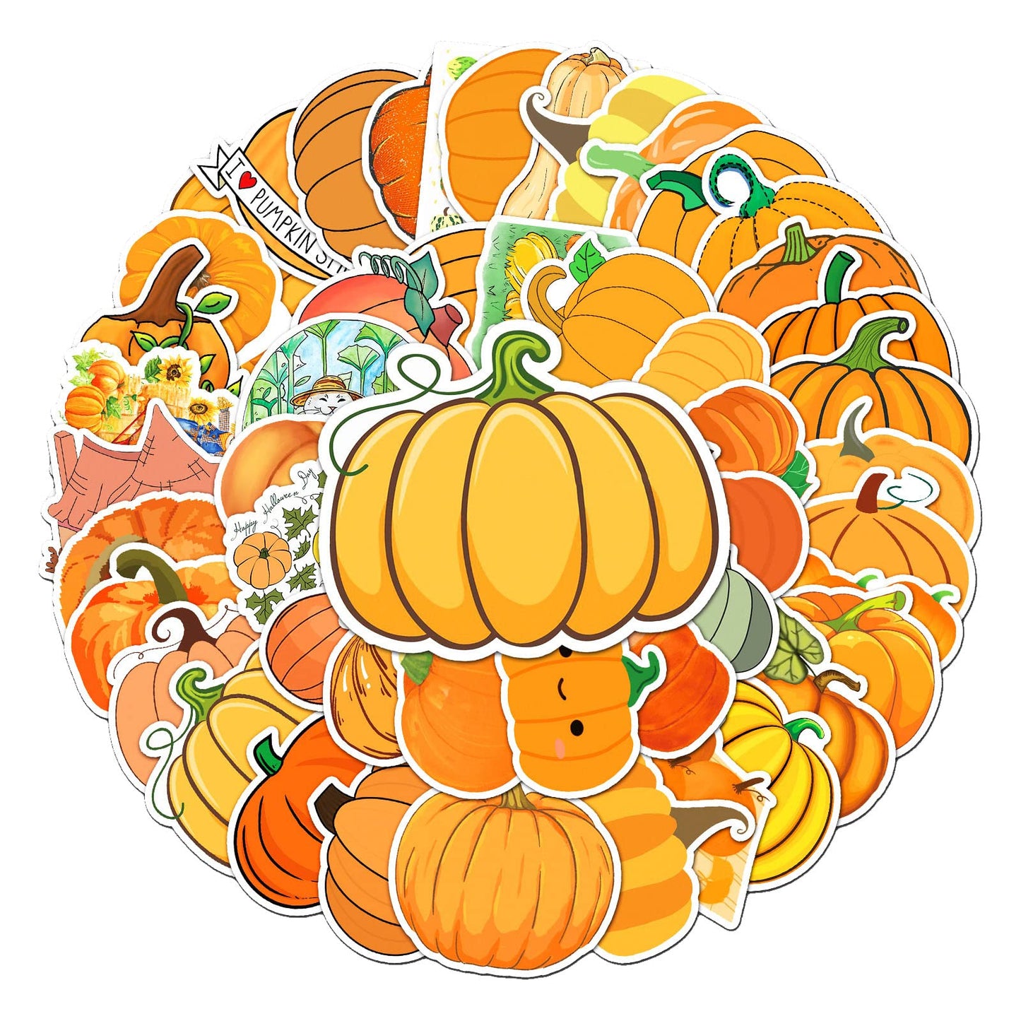 50 Aesthetic Pumpkin Stickers for Laptops and More