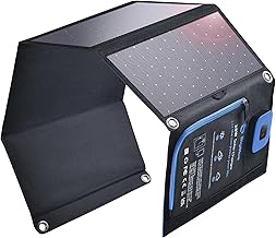 Portable 28W Solar Charger with Digital Ammeter