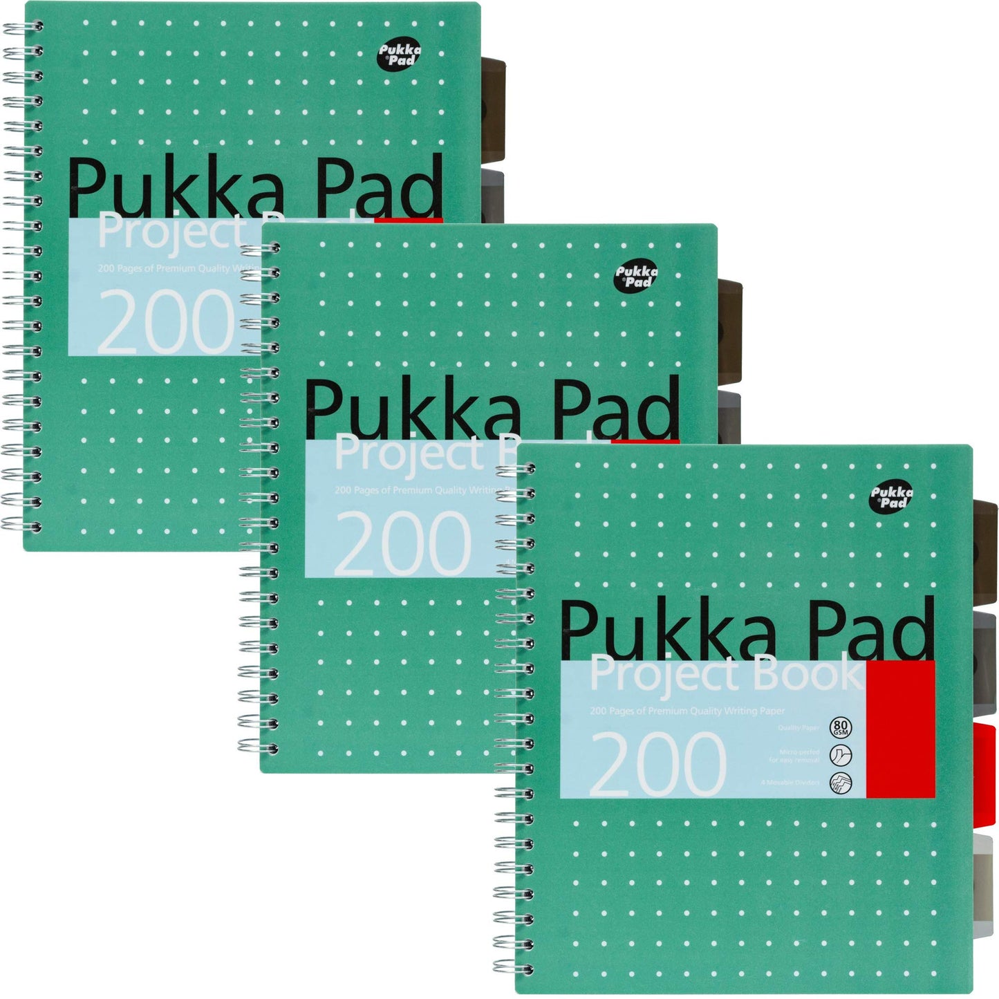 5-Subject Spiral Notebook Set with Dividers and Perforated Pages
