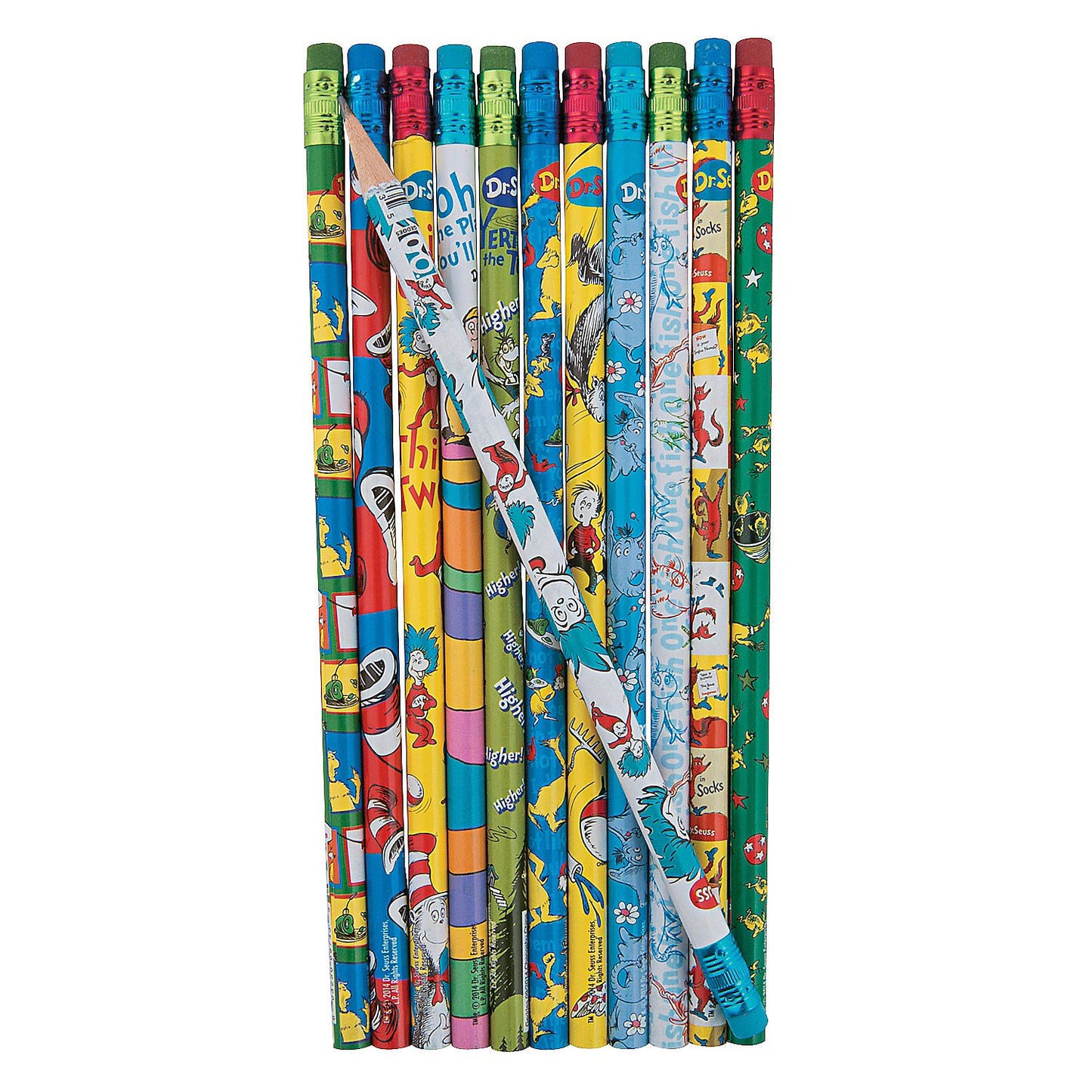 Assorted Number 2 Pencils for Kids, Pack of 72