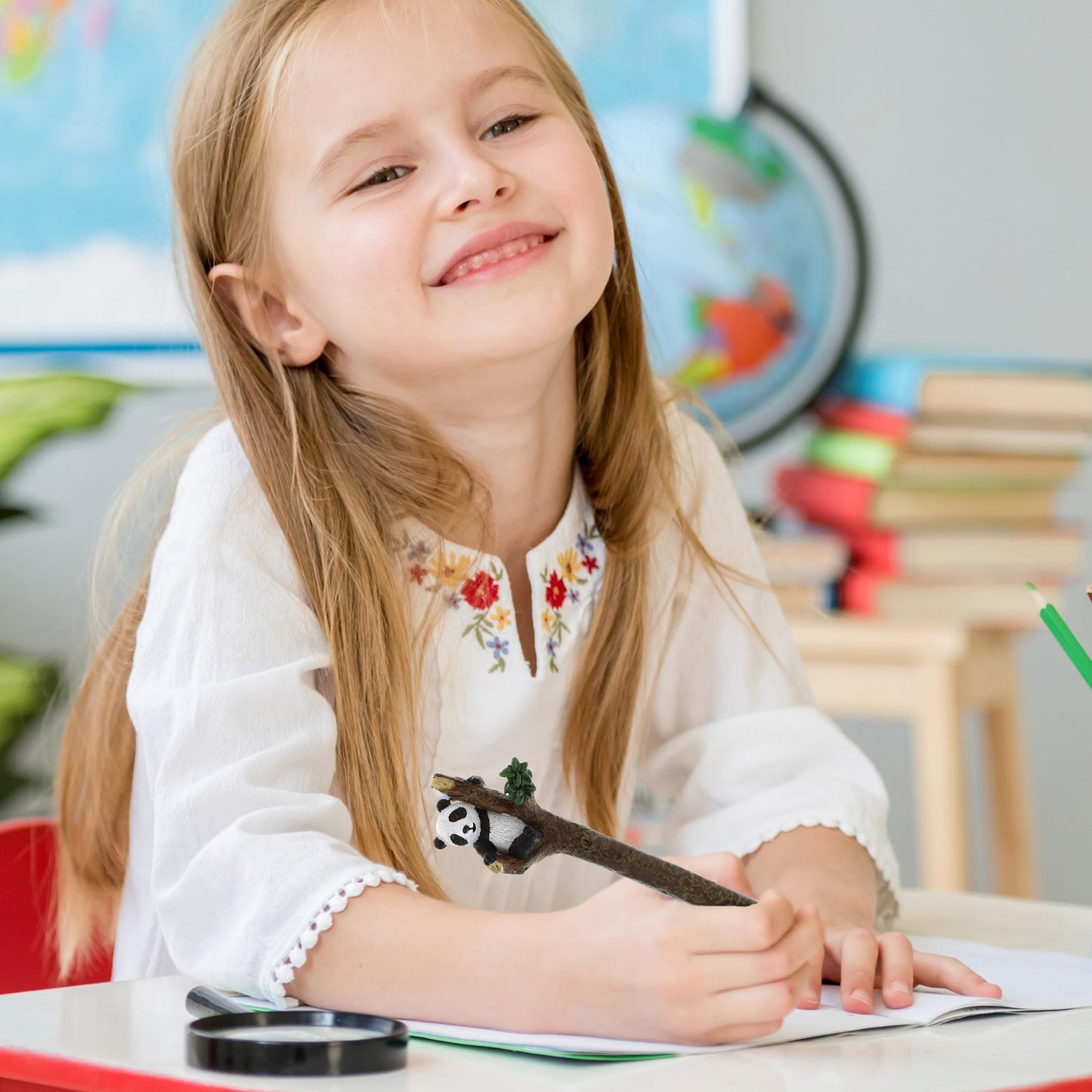 Colorful Panda Pen for Kids and Adults