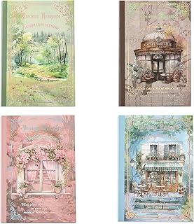 Set of 4 Garden Landscape Scrapbook Sticker Books