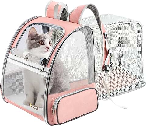 Innovative Bubble Backpack for Pets with Breathable Tent