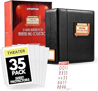 Large Theater Program Binder with Sleeves and Protectors