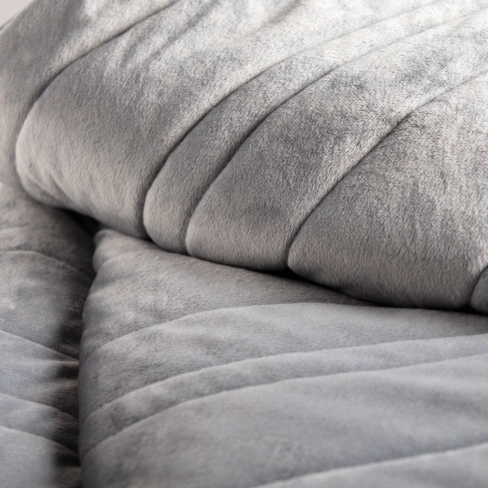 Anchor Blanket Available in Three Weights and Two Sizes-Promotes Deep Sleep-Silky Soft Cover 48in x 72in, 48 in x 72 in  15  Ash