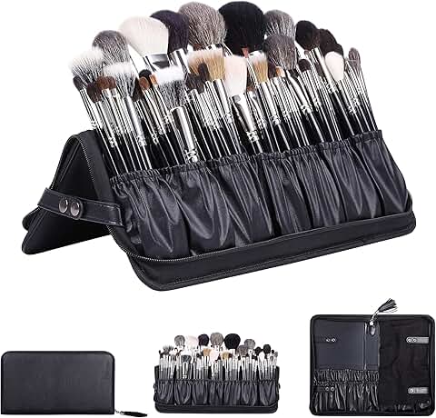 Professional Makeup Brush Organizer Bag for Travel