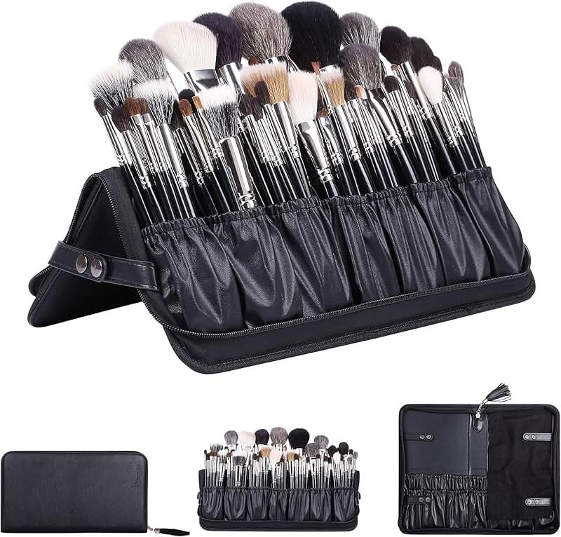 Professional Makeup Brush Organizer Bag for Travel