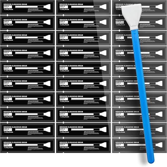 Sensor Cleaning Swabs for APS-C Cameras, 10 Packs