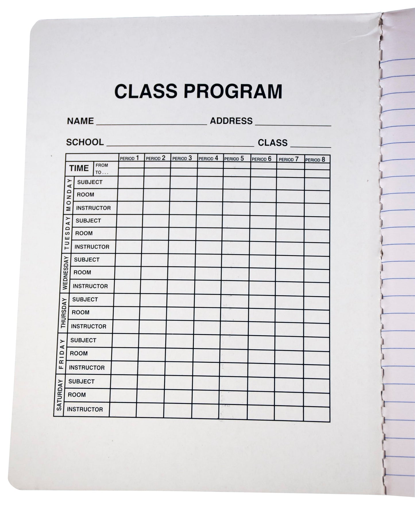 Hard Cover Ruled Composition Book, 150 Sheets