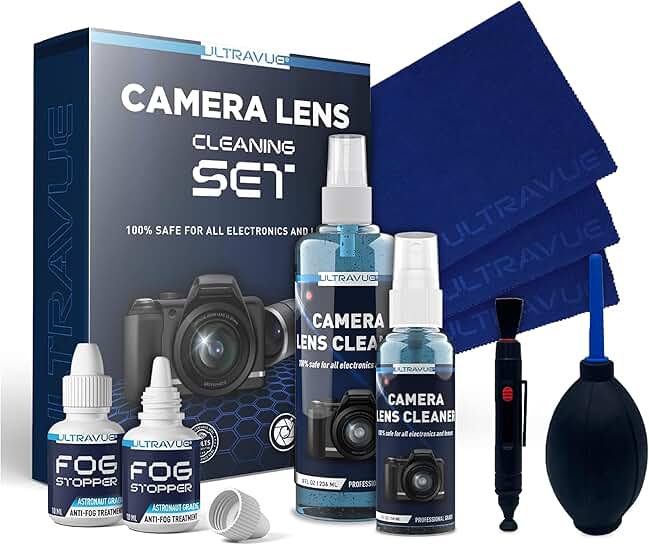 Ultimate Camera Lens Cleaning Kit with Lens Pen and Microfiber Cloths