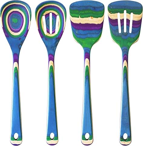 Baltique Mumbai 4-Piece Bamboo Cooking Utensil Set