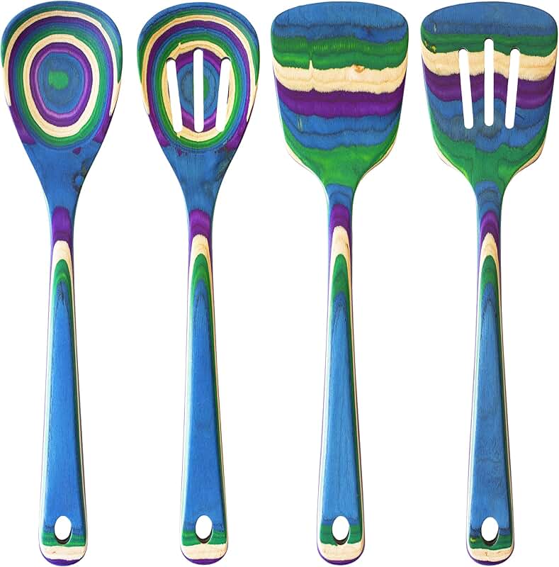Baltique Mumbai 4-Piece Bamboo Cooking Utensil Set