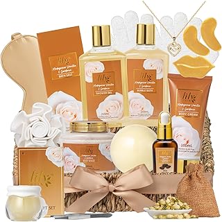 18-Piece Vanilla Bath and Body Gift Set for Women