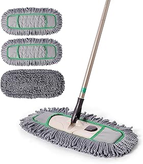Pro Dust Mop with Microfiber Pads and Telescopic Handle