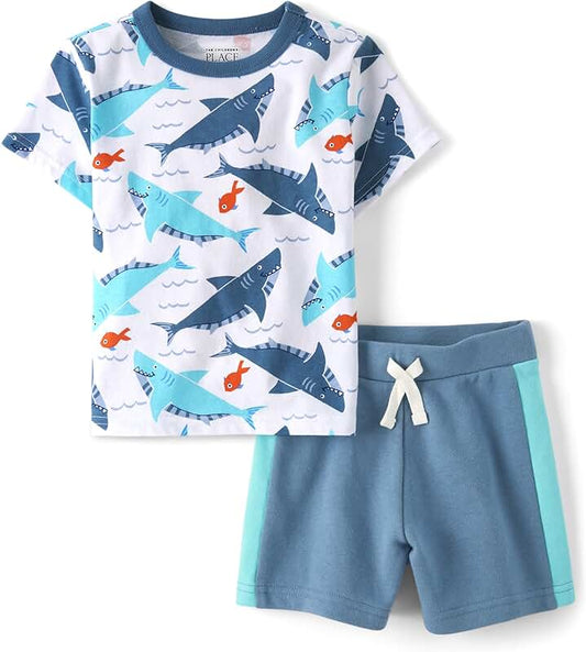 Baby Boy's Sleeve Shirt and Shorts Set