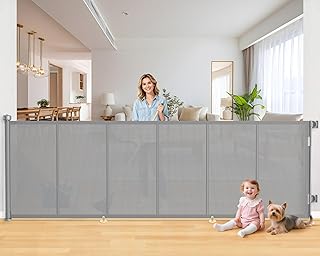 120-Inch Retractable Baby and Pet Safety Gate