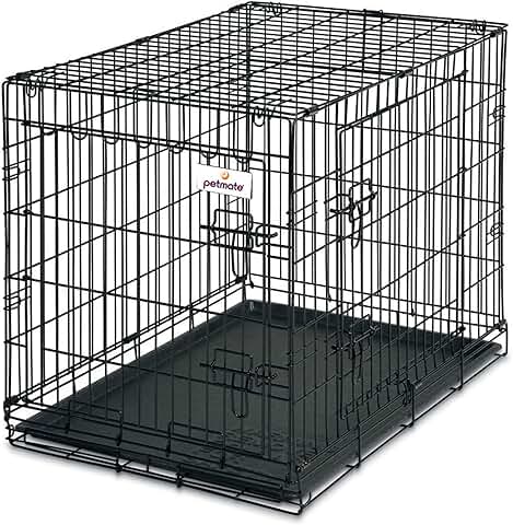 30-Inch 2-Door Wire Dog Kennel for Training