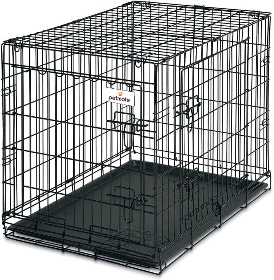 30-Inch 2-Door Wire Dog Kennel for Training