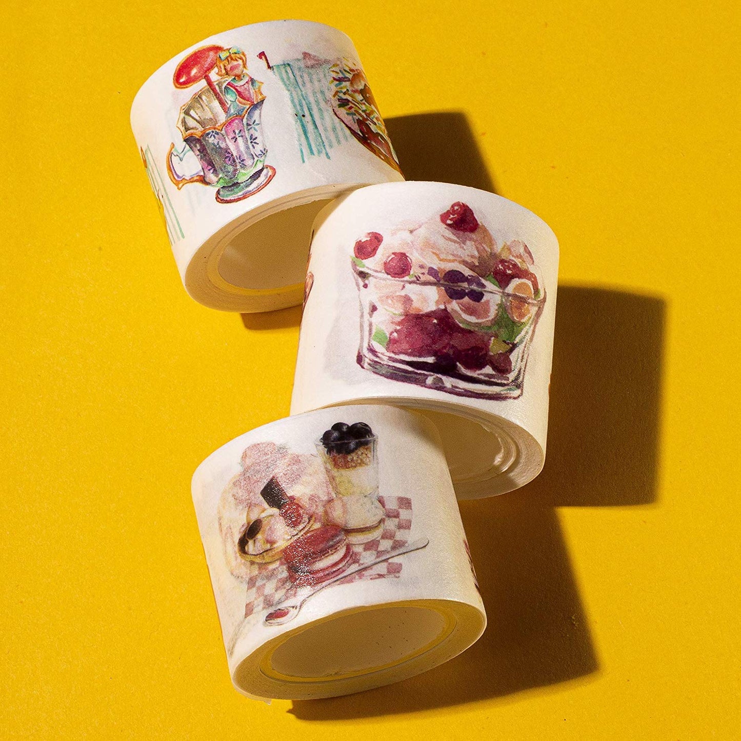 Navy Peony Sweet Dessert Washi Tape Set