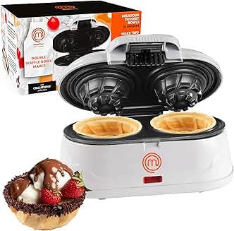 Double Waffle Cone Bowl Maker for Homemade Desserts