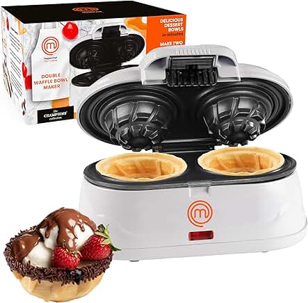 Double Waffle Cone Bowl Maker for Homemade Desserts