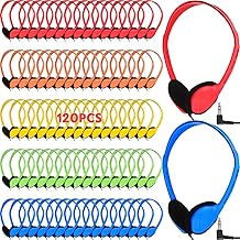 120 Kids Classroom Headphones Set for Students and Teens