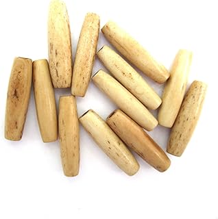 Antiqued Hairpipe Bone Beads, 1 inch, 25 pcs