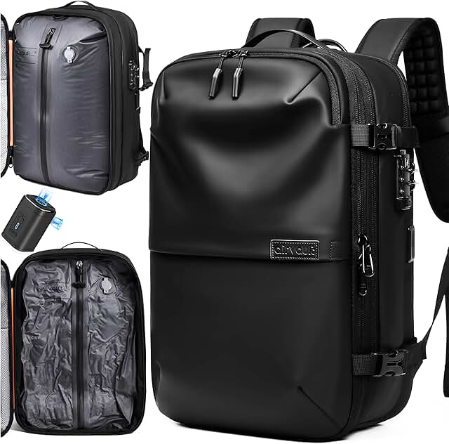 60L Vacuum Seal Travel Backpack with Expandable System
