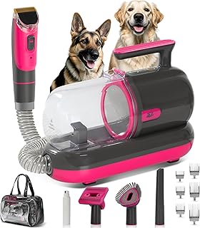 Dog Grooming Vacuum Kit with Nail Grinder and Dust Cup