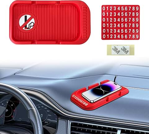 Car Dashboard Phone Holder with Silicone Pad