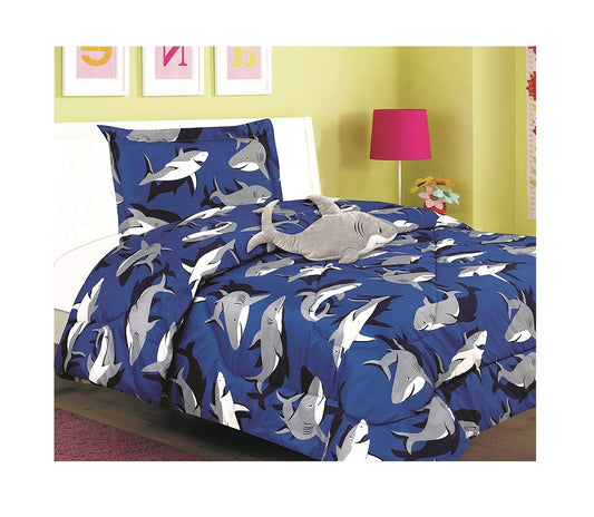 Children's 3-Piece Twin Comforter Set with Furry Toy Cushion  Matching Curtains and Sheets Sets Available!