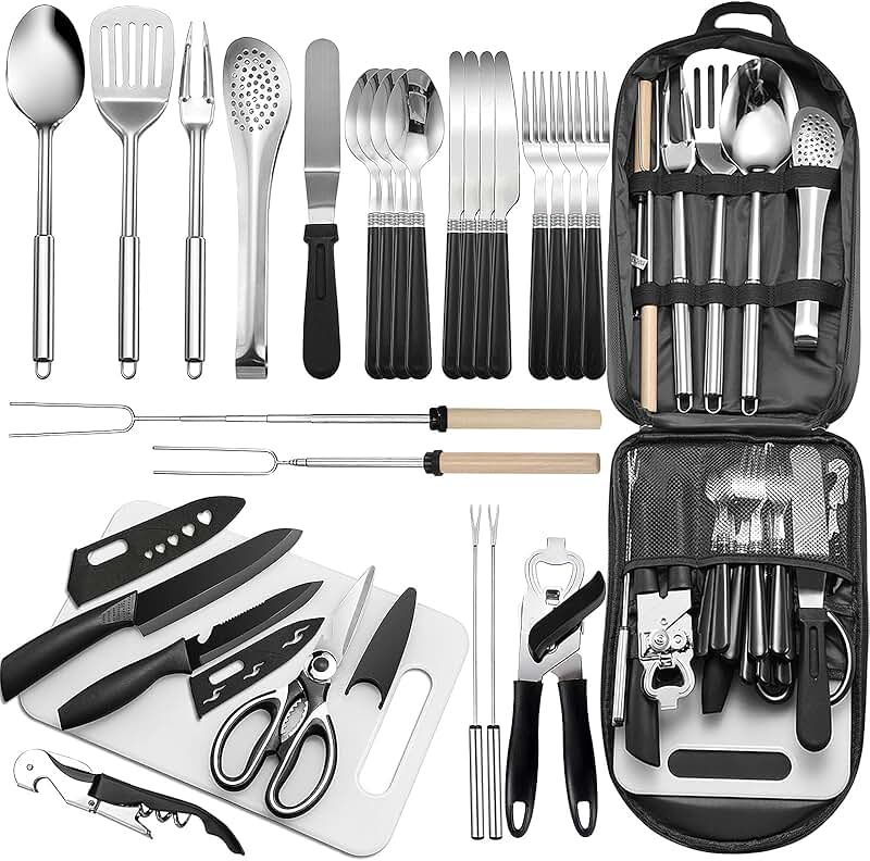Stainless Steel Kitchen Tongs Set