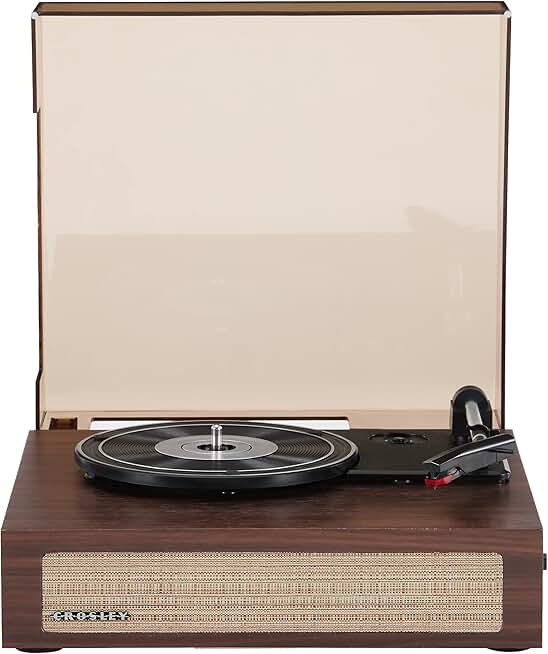 3-Speed Bluetooth Turntable with Built-in Speakers