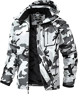 Men's Winter Waterproof Snow Ski Jacket with Hood
