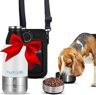 Portable Dog Water Bottle with Food Bowl