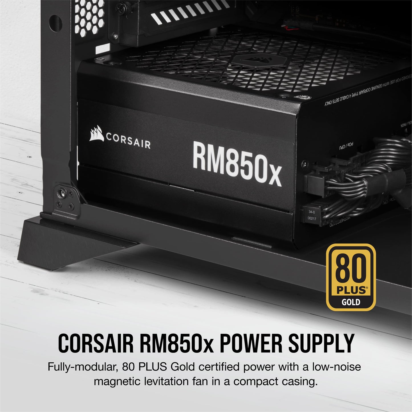 RMx Series (2021), RM850x, 850 Watt, GOLD, Fully Modular Power Supply (CP-9020200-NA)