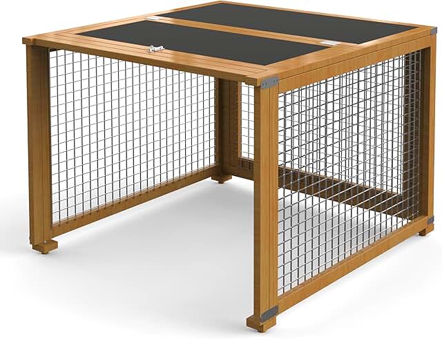 Rabbit Hutch Run Extension with Waterproof Roof