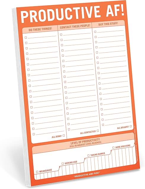 Funny Office Notepad and To-Do List, 6 x 9 inches