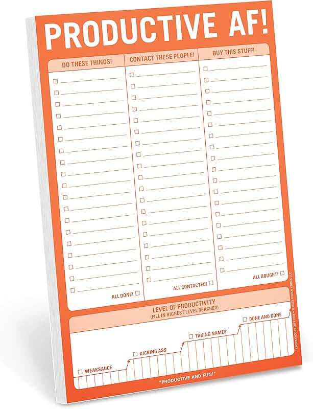 Funny Office Notepad and To-Do List, 6 x 9 inches